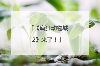 《疯狂动物城2》来了！