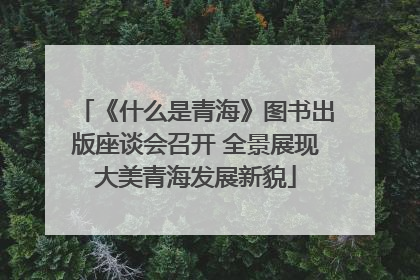 《什么是青海》图书出版座谈会召开 全景展现大美青海发展新貌