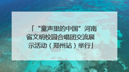 “童声里的中国”河南省文明校园合唱团交流展示活动（郑州站）举行