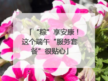 “粽”享安康！这个端午“服务套餐”很贴心