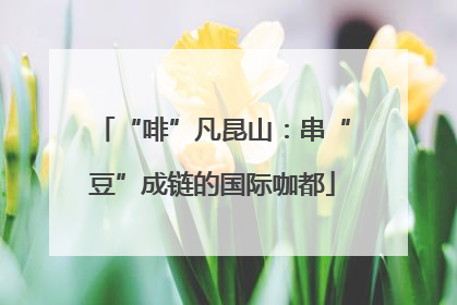 “啡”凡昆山：串“豆”成链的国际咖都
