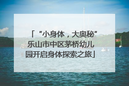 “小身体，大奥秘” 乐山市中区茅桥幼儿园开启身体探索之旅