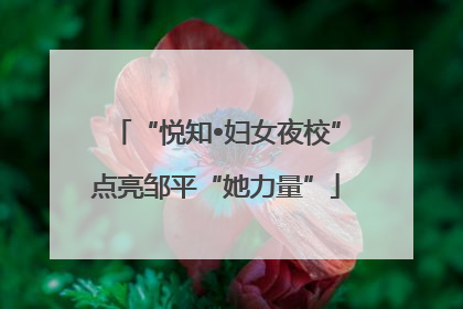 “悦知•妇女夜校”点亮邹平“她力量”