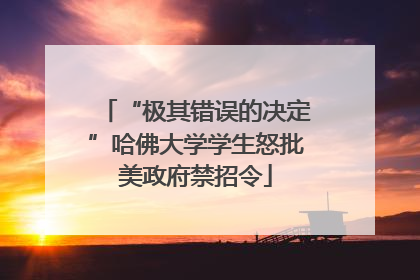 “极其错误的决定”哈佛大学学生怒批美政府禁招令