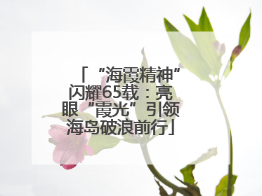 “海霞精神”闪耀65载：亮眼“霞光”引领海岛破浪前行