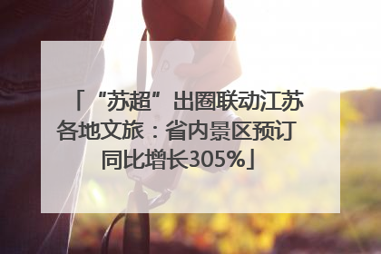 “苏超”出圈联动江苏各地文旅：省内景区预订同比增长305%