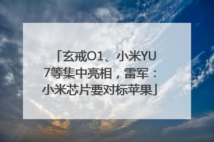 玄戒O1、小米YU7等集中亮相，雷军：小米芯片要对标苹果