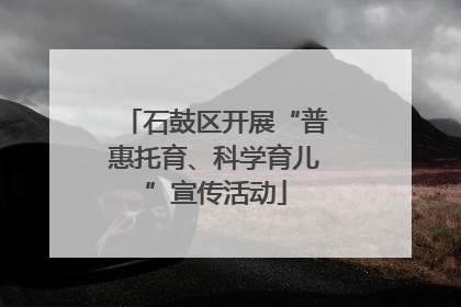 石鼓区开展“普惠托育、科学育儿”宣传活动