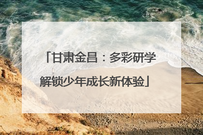 甘肃金昌：多彩研学解锁少年成长新体验