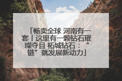 畅卖全球 河南有一套丨这里有一颗钻石璀璨夺目 柘城钻石：“链”就发展新动力