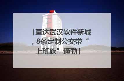 直达武汉软件新城，8条定制公交带“上班族”通勤