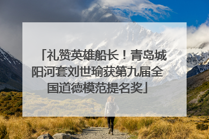 礼赞英雄船长！青岛城阳河套刘世瑜获第九届全国道德模范提名奖