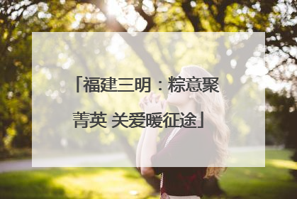 福建三明：粽意聚菁英 关爱暖征途