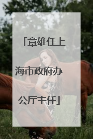 章雄任上海市政府办公厅主任