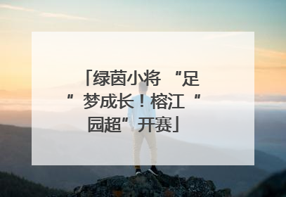 绿茵小将 “足”梦成长！榕江“园超”开赛