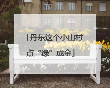 丹东这个小山村点“绿”成金