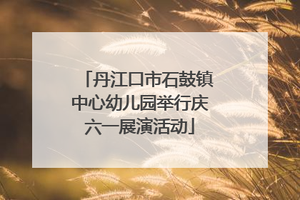 丹江口市石鼓镇中心幼儿园举行庆六一展演活动