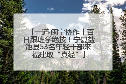 一道·闽宁协作丨百日跟班学绝技！宁夏盐池县53名年轻干部来福建取“真经”