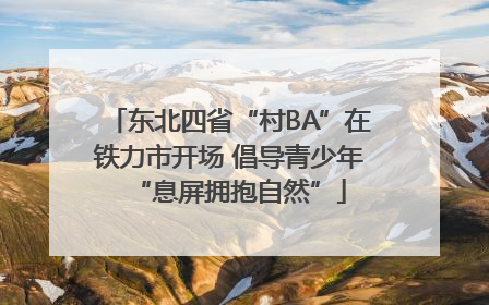 东北四省“村BA”在铁力市开场 倡导青少年“息屏拥抱自然”