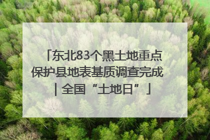 东北83个黑土地重点保护县地表基质调查完成｜全国“土地日”