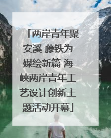 两岸青年聚安溪 藤铁为媒绘新篇 海峡两岸青年工艺设计创新主题活动开幕