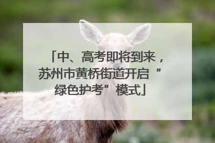 中、高考即将到来，苏州市黄桥街道开启“绿色护考”模式