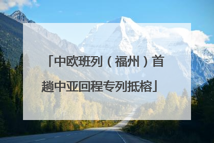 中欧班列（福州）首趟中亚回程专列抵榕