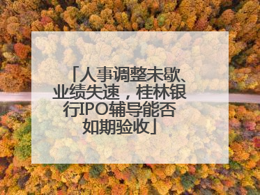 人事调整未歇、业绩失速，桂林银行IPO辅导能否如期验收
