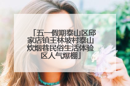 五一假期泰山区邱家店镇王林坡村泰山炊烟巷民俗生活体验区人气爆棚