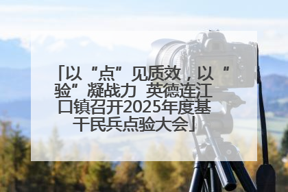 以“点”见质效，以“验”凝战力  英德连江口镇召开2025年度基干民兵点验大会