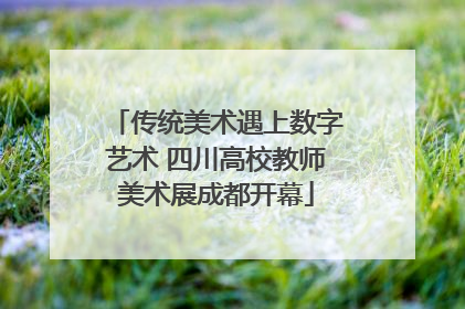 传统美术遇上数字艺术 四川高校教师美术展成都开幕