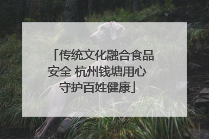 传统文化融合食品安全 杭州钱塘用心守护百姓健康