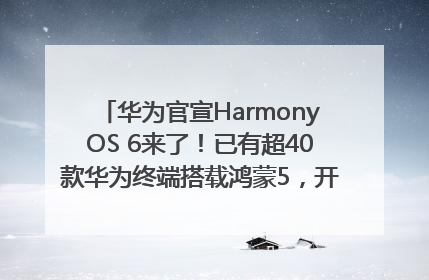 华为官宣HarmonyOS 6来了！已有超40款华为终端搭载鸿蒙5，开发者突破800万