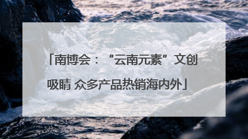 南博会：“云南元素”文创吸睛 众多产品热销海内外