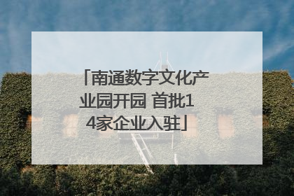 南通数字文化产业园开园 首批14家企业入驻