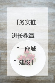 务实推进长株潭“一座城”建设