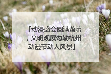 动漫盛会圆满落幕，文明观展勾勒杭州动漫节动人风景