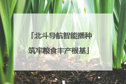 北斗导航智能播种 筑牢粮食丰产根基