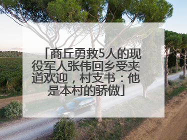 商丘勇救5人的现役军人张伟回乡受夹道欢迎，村支书：他是本村的骄傲