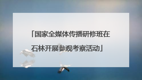 国家全媒体传播研修班在石林开展参观考察活动