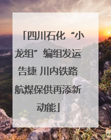 四川石化“小龙组”编组发运告捷 川内铁路航煤保供再添新动能