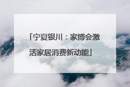 宁夏银川：家博会激活家居消费新动能