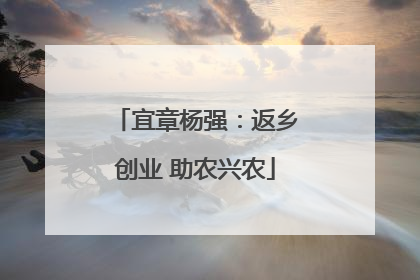 宜章杨强：返乡创业 助农兴农