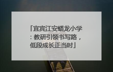 宜宾江安蟠龙小学：教研引领书写路，低段成长正当时