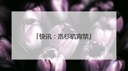 快讯：洛杉矶宵禁