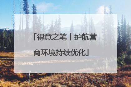得意之笔丨护航营商环境持续优化