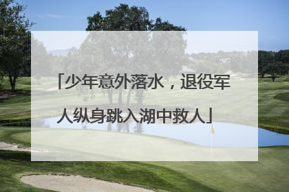 少年意外落水，退役军人纵身跳入湖中救人
