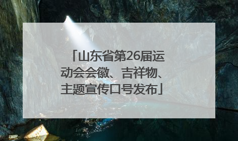 山东省第26届运动会会徽、吉祥物、主题宣传口号发布