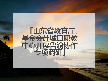 山东省教育厅、基金会赴城口职教中心开展鲁渝协作专项调研