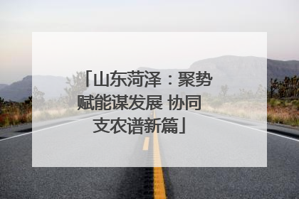 山东菏泽：聚势赋能谋发展 协同支农谱新篇